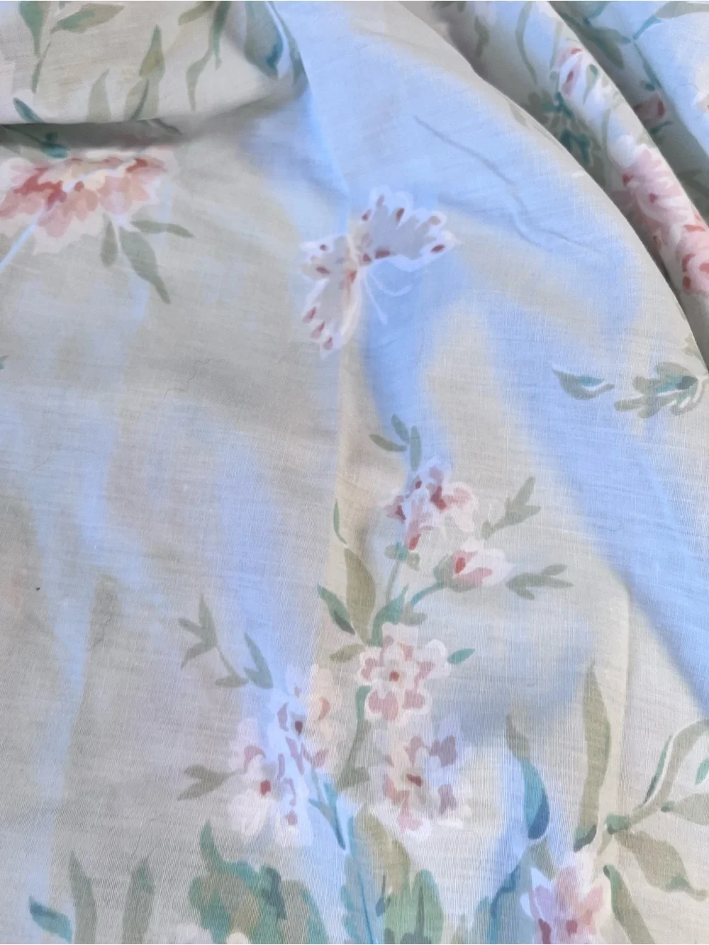 Vintage J.P. Steven’s Floral ruffled Lace Full Sheet Set